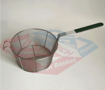 factory Chrome Plated Nickel Steel Round Fryer Basket