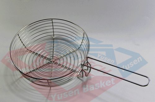 factory Round Metal Wire BBQ Grill Basket